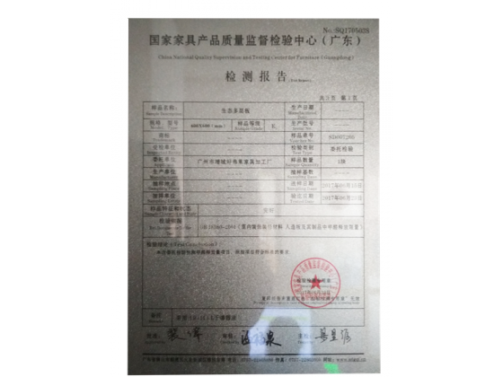 檢測報告